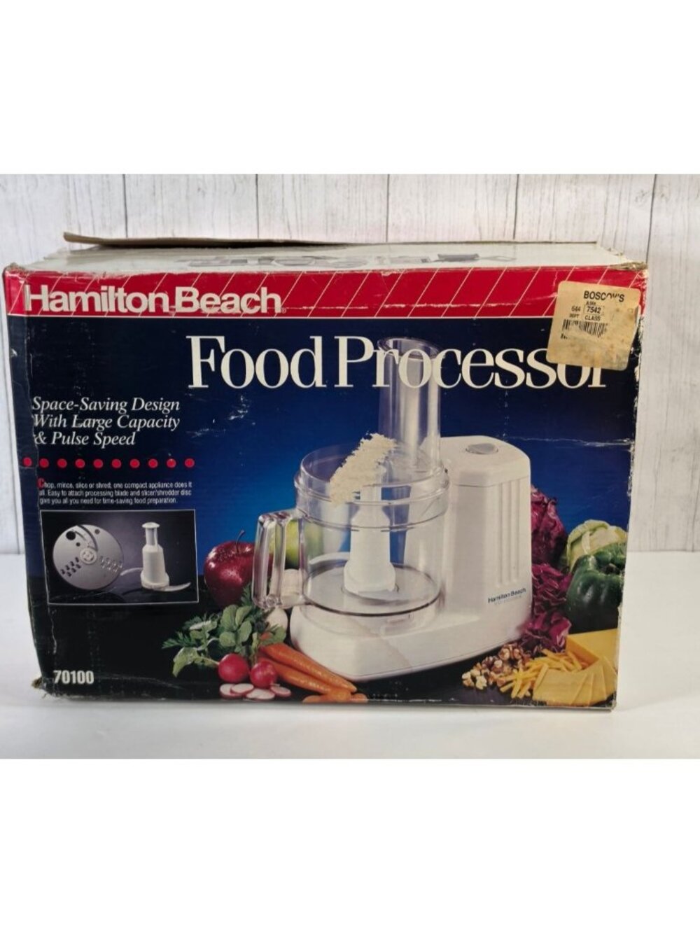 NEW VINTAGE HAMILTON BEACH FOOD PROCESSOR 70100 CHEF PREP 6 CUP CHOPPER SLICER